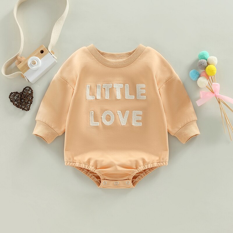 Little Love Sweatshirt Romper | Casual Outfit | Bodysuit | Jumpsuit