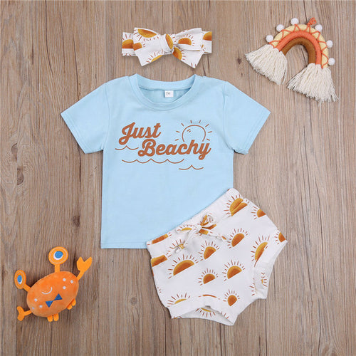 Summer 3pcs Outfits Sets | Baby Girl Clothes | Baby Clothing Sets