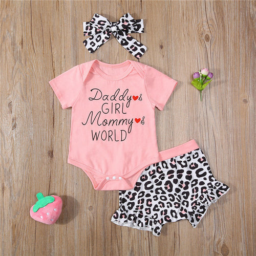 Summer 3pcs Outfits Sets | Baby Girl Clothes | Baby Clothing Sets