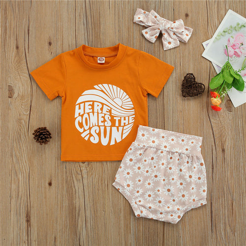 Summer 3pcs Outfits Sets | Baby Girl Clothes | Baby Clothing Sets