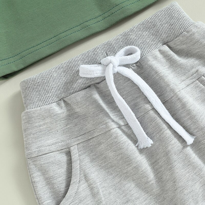 Little Dude Short Sleeve Set | Baby Boy Clothes | T-Shirt | Top