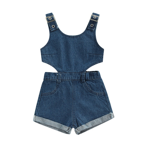 Denim Playsuit | Denim Jumpsuit | Sleeveless Romper | Summer Clothing