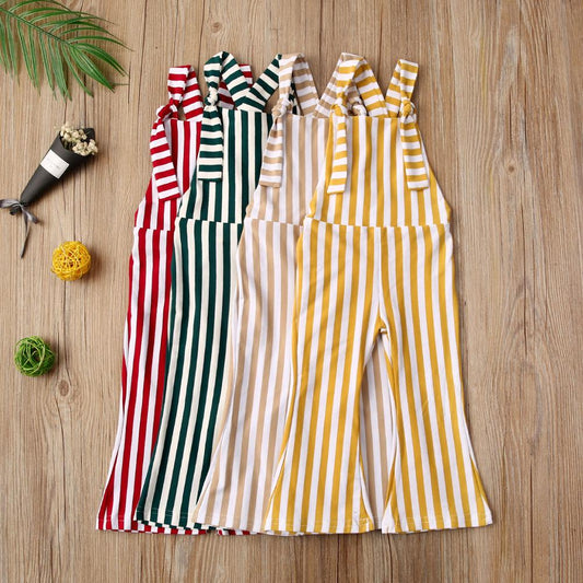 Striped Coveralls | Toddler Romper | Kids Jumpsuit | Overalls | Outfit