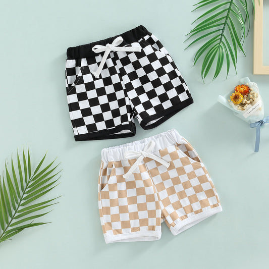 Checkerboard Shorts | Baby Boy Shorts | Pants | Shorts | Jogger