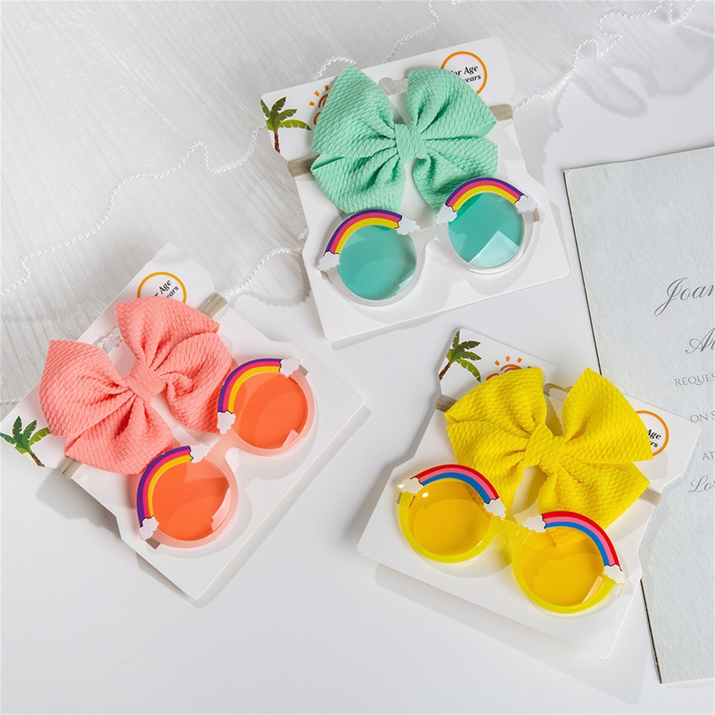 Sunglasses & Bow Set