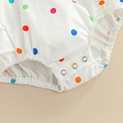 Sweet Rainbow Romper | Headband | Baby Girl Summer Clothes | Jumpsuit