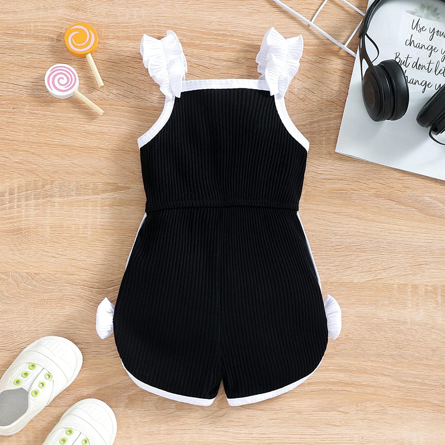Sleeveless Babe Print Romper | Toddler Sleeveless Romper | Jumpsuit
