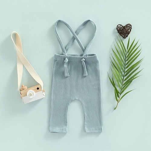 Casual Knit Romper with Suspenders | Suspender Pants | Overalls