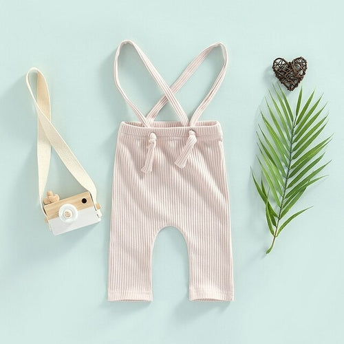 Casual Knit Romper with Suspenders | Suspender Pants | Overalls
