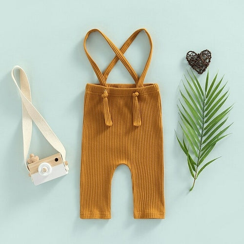 Casual Knit Romper with Suspenders | Suspender Pants | Overalls