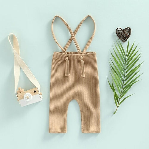 Casual Knit Romper with Suspenders | Suspender Pants | Overalls