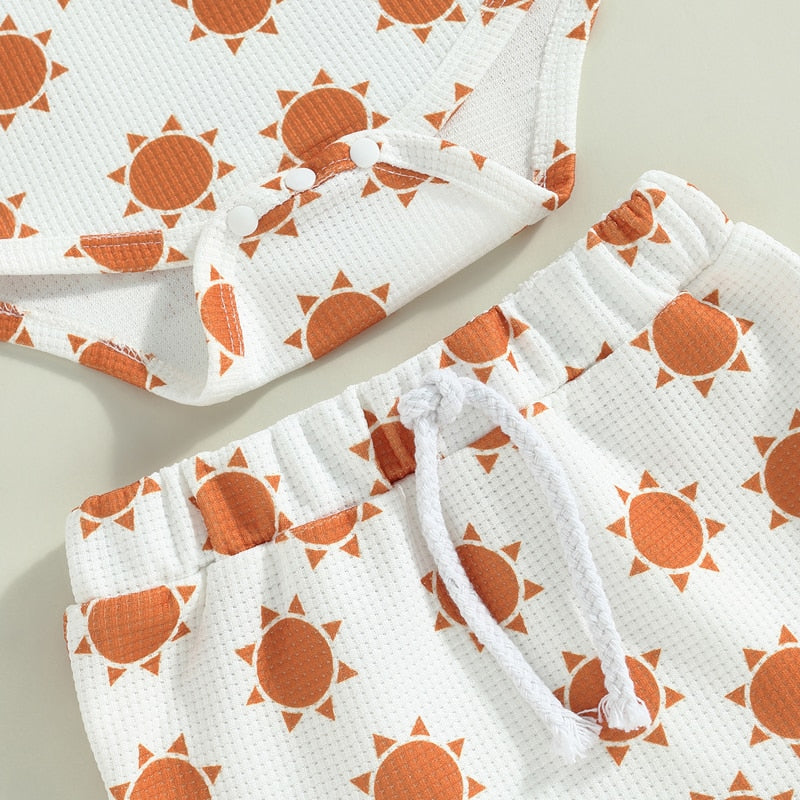 Summer Romper Waffle Knit Set | Summer Rompers | Sleeveless Jumpsuit