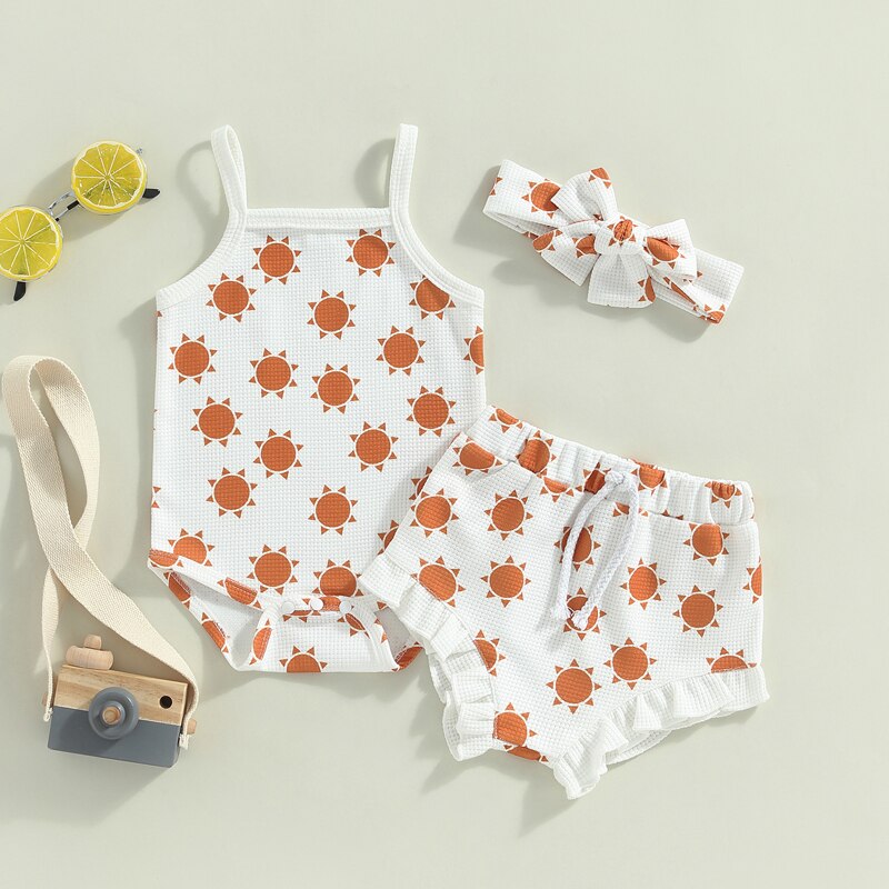 Summer Romper Waffle Knit Set | Summer Rompers | Sleeveless Jumpsuit