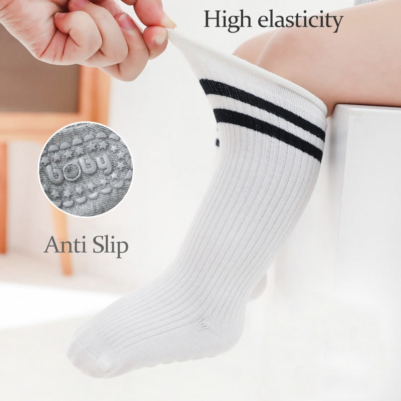 Anti Slip Kids Knee High Socks