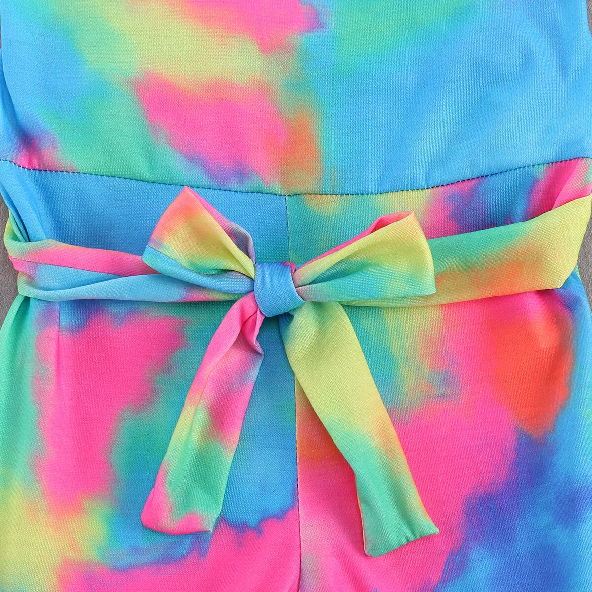 Tie Dye Baby Girl Romper | Sleeveless Jumpsuit | Summer Clothes