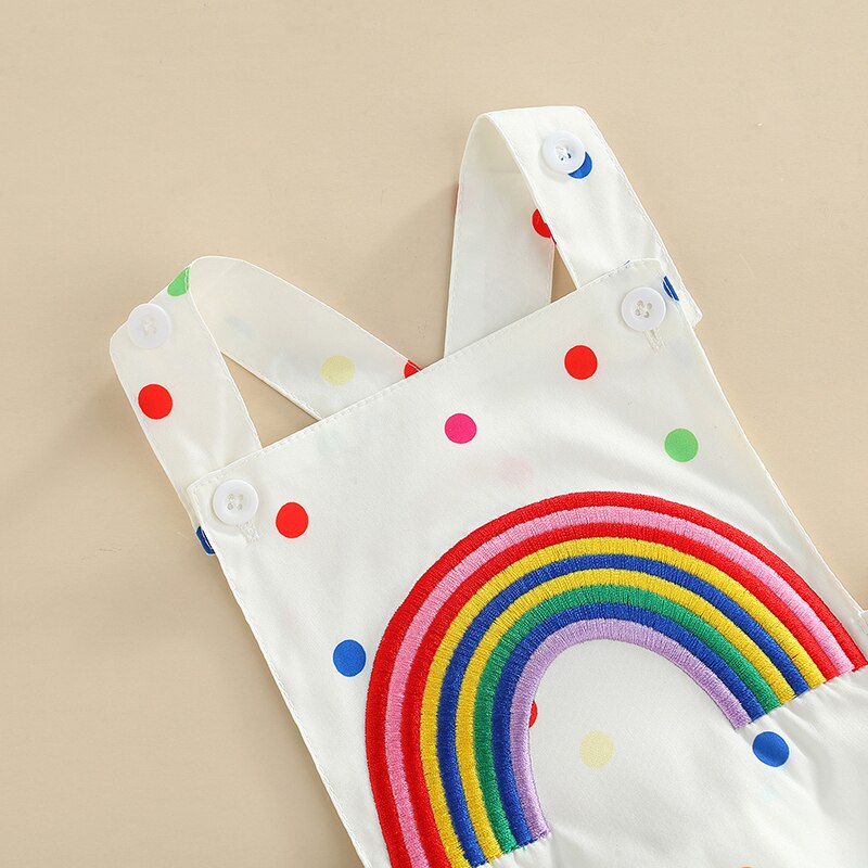 Sweet Rainbow Romper | Headband | Baby Girl Summer Clothes | Jumpsuit