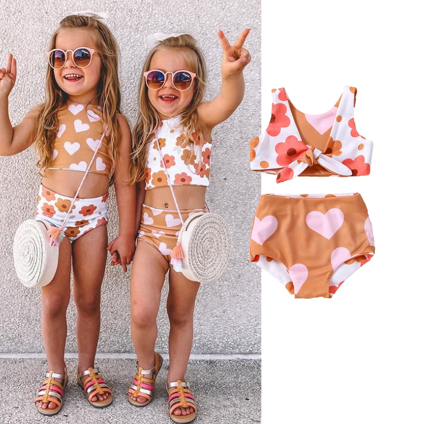 Reversible Swimwear | Floral Swimwear | Swimsuit Bikini | Bathing Suit