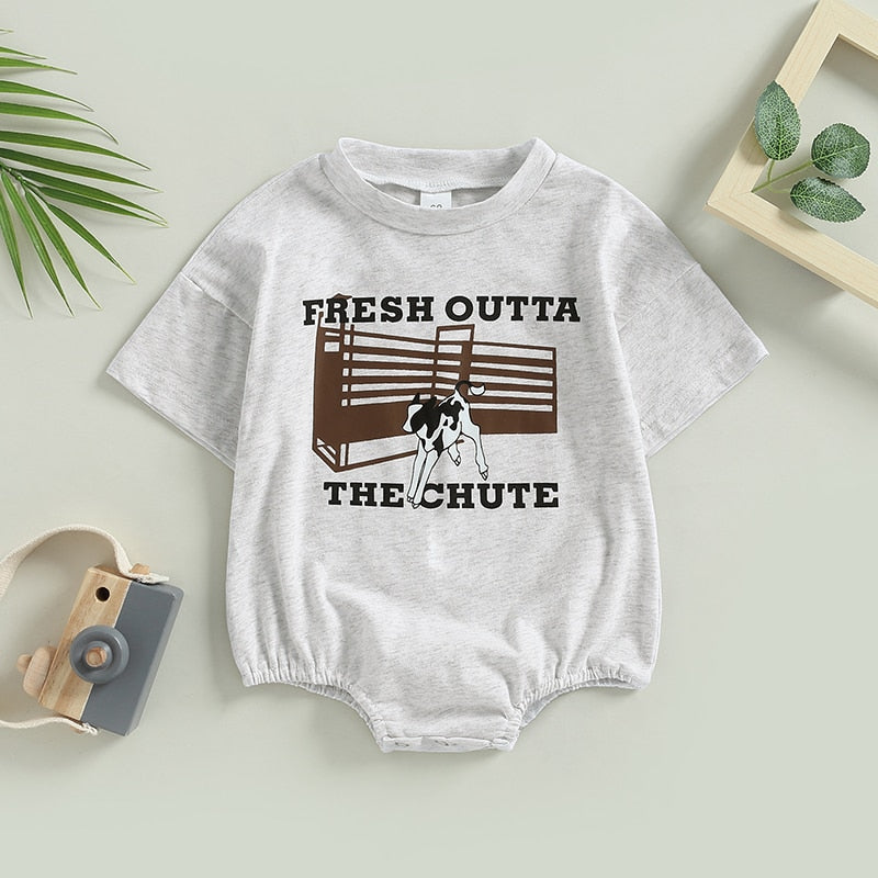 Cattle Shirt For The Little Cowboy | Romper | Jumpsuit | Bodysuit