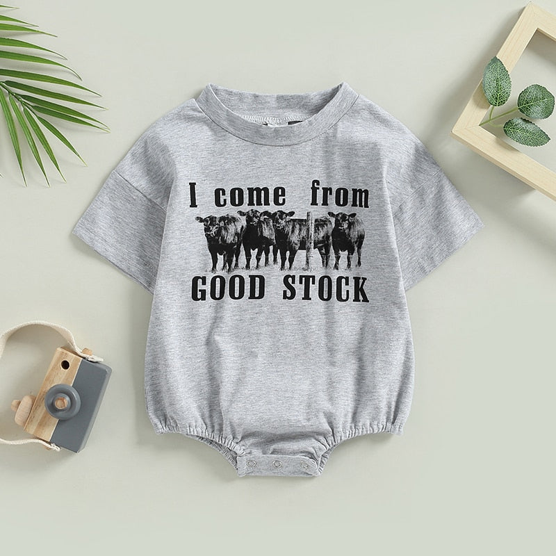 Cattle Shirt For The Little Cowboy | Romper | Jumpsuit | Bodysuit