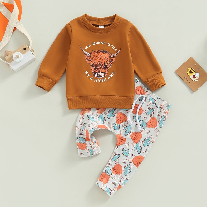 Boy Cowboy Sweater Set | Sweater For Baby | Sweatershirt | NB Sweater