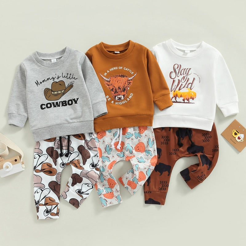 Boy Cowboy Sweater Set | Sweater For Baby | Sweatershirt | NB Sweater