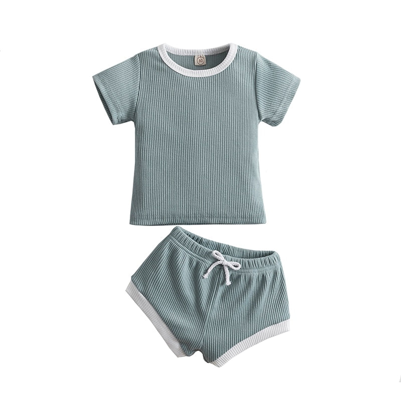 Cotton Casual Short Sleeve Set
