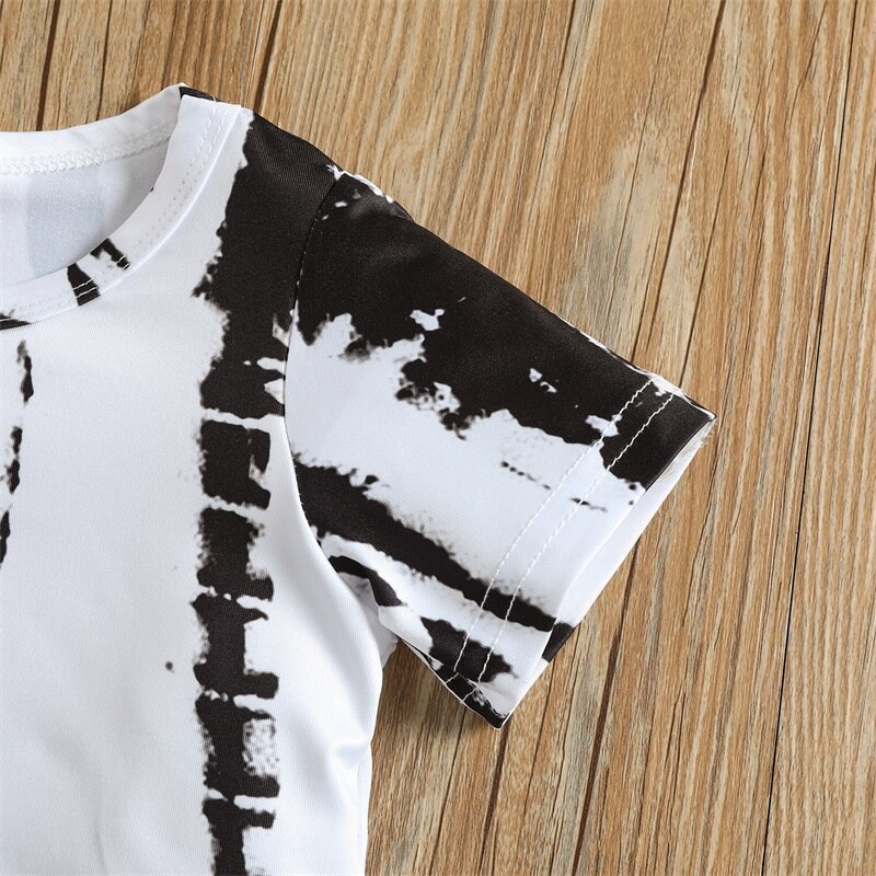 Bell Bottom Tie Dye Set | Baby Girl Clothe | Short Sleeve Tshirt | Top