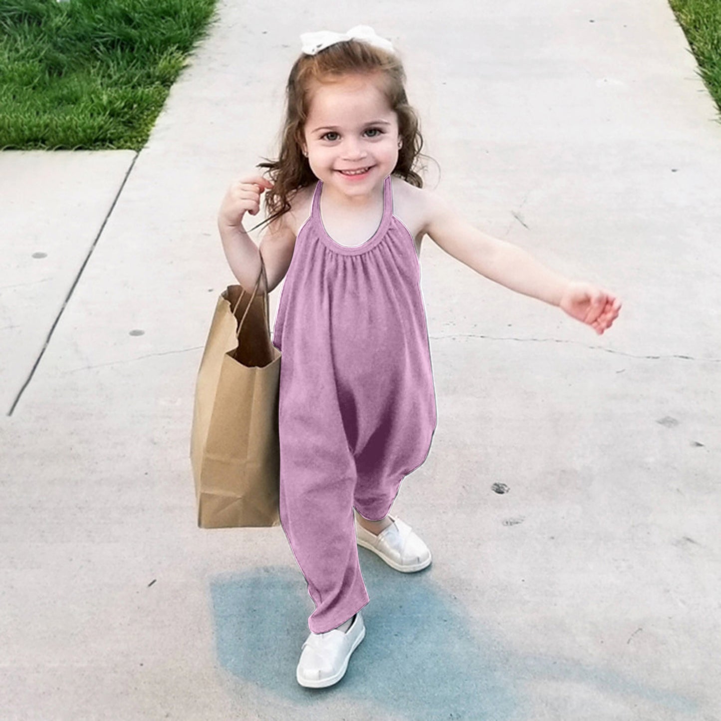 Child Cotton Everyday Jumpsuit | Backless Jumpsuit | Romper | Baby