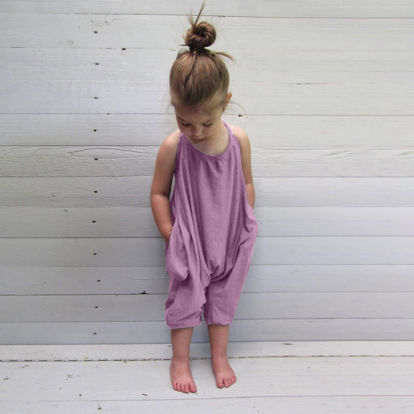 Child Cotton Everyday Jumpsuit | Backless Jumpsuit | Romper | Baby
