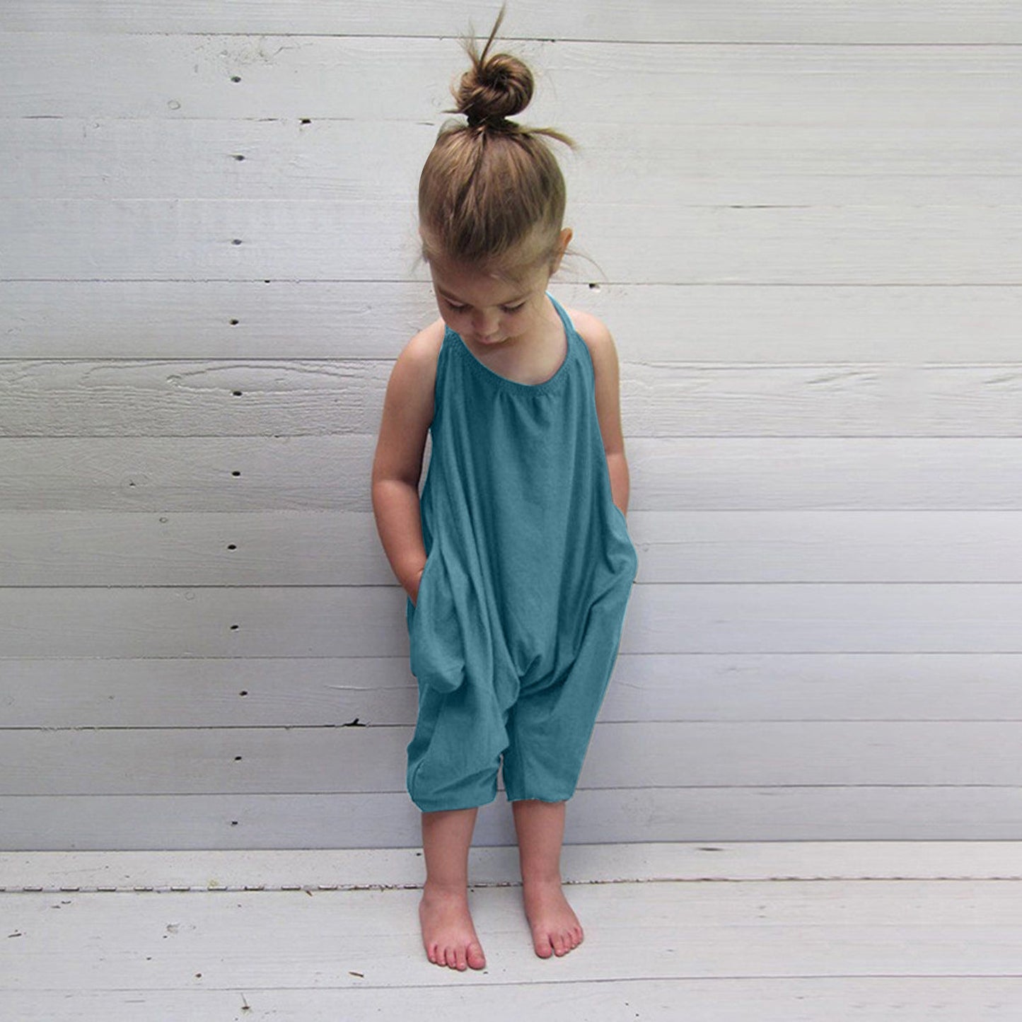 Child Cotton Everyday Jumpsuit | Backless Jumpsuit | Romper | Baby