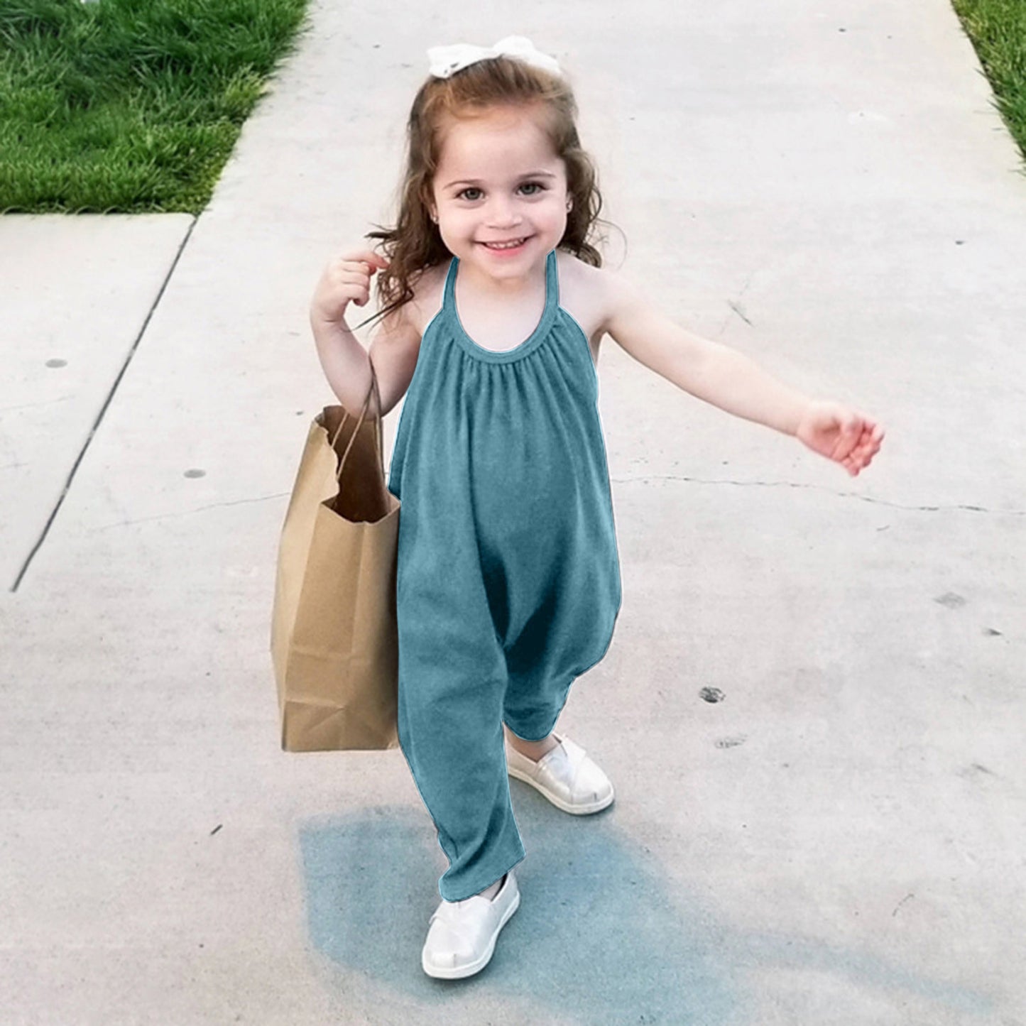 Child Cotton Everyday Jumpsuit | Backless Jumpsuit | Romper | Baby