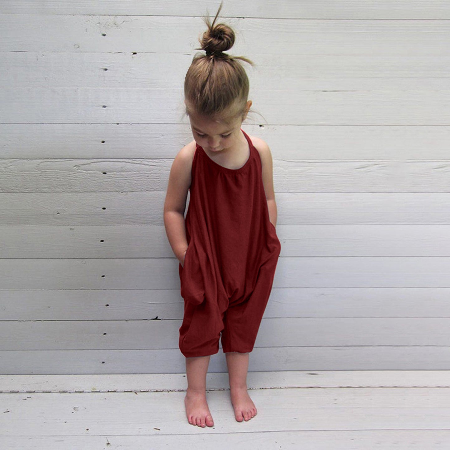 Child Cotton Everyday Jumpsuit | Backless Jumpsuit | Romper | Baby