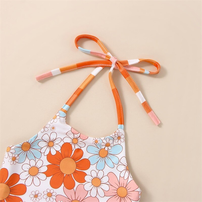 Toddler Halter Groovy Gal Set | Sleeveless T-Shirt | Tops | Pants