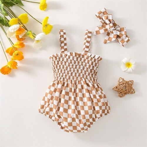 Baby Girl Summer Romper | Jumpsuit | Headband | Outfits | Bodysuit