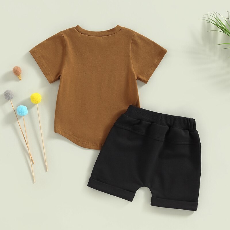 Little Dude Checker Set | Summer Outfits | Short Sleeve T-Shirts | Top