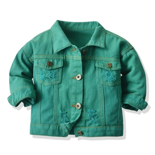 Denim Color Baby Jacket | Baby Coat | Baby Girl Jacket
