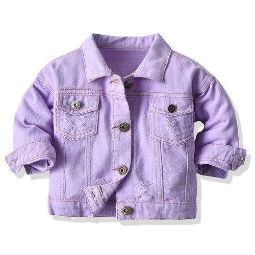 Denim Color Baby Jacket | Baby Coat | Baby Girl Jacket