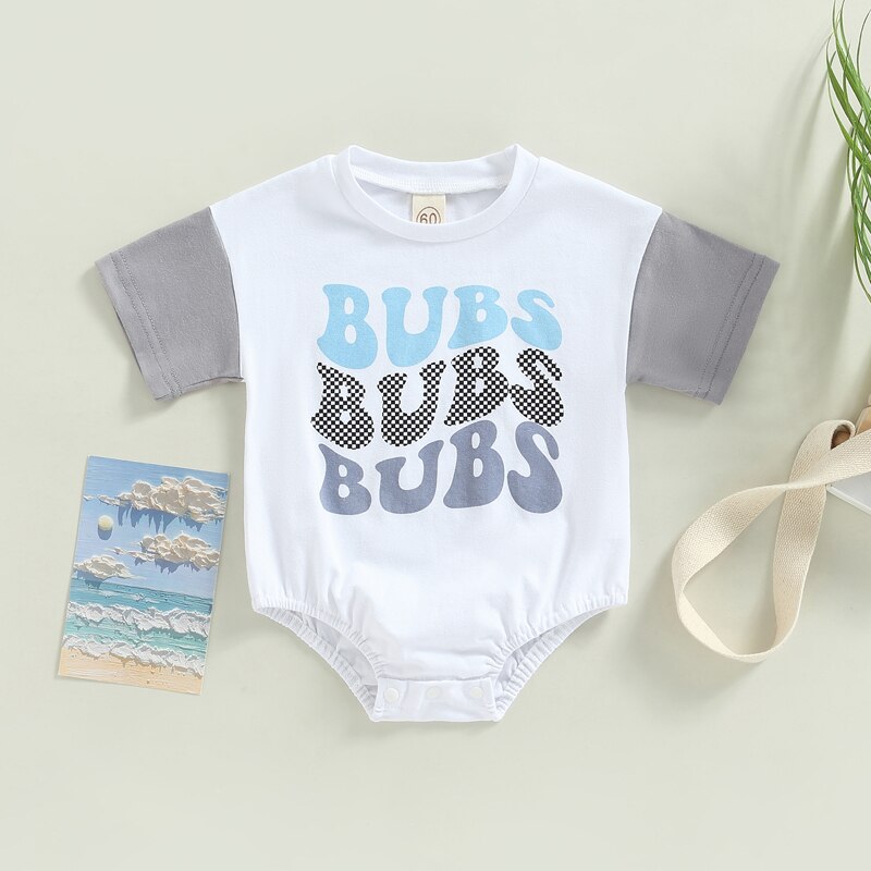Baby Bubs Romper | Infant Romper | Fleece Romper | Print Romper