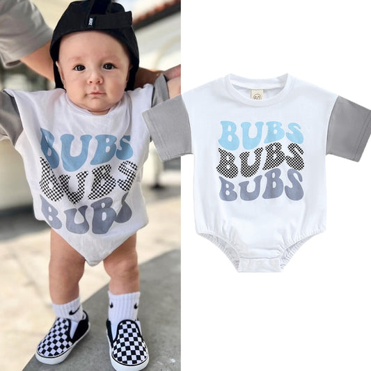 Baby Bubs Romper | Infant Romper | Fleece Romper | Print Romper