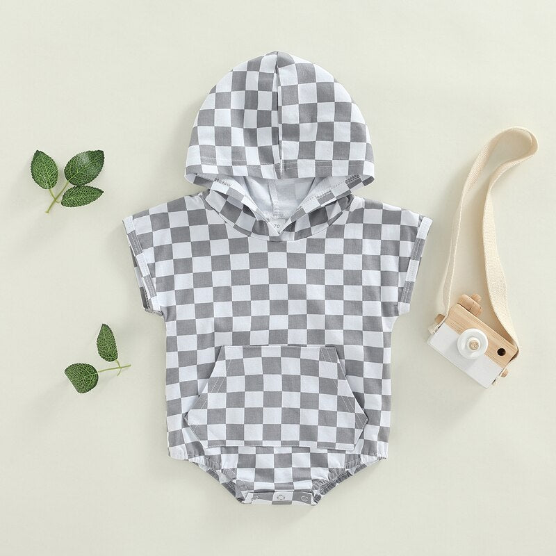 Cotton Checker Romper