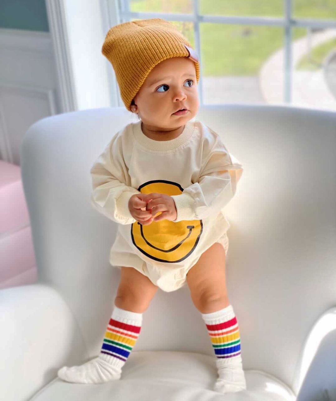 Smile Long Sleeve Romper 1/pcs | Long Romper | Long Sleeve Jumpsuit