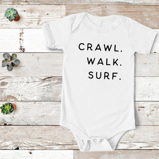 Crawl Walk Surf Onesie
