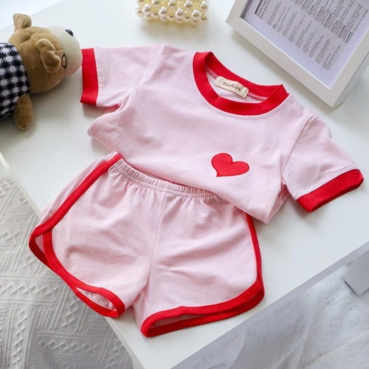 Short Sleeve Baby Track Set | Children Clothes