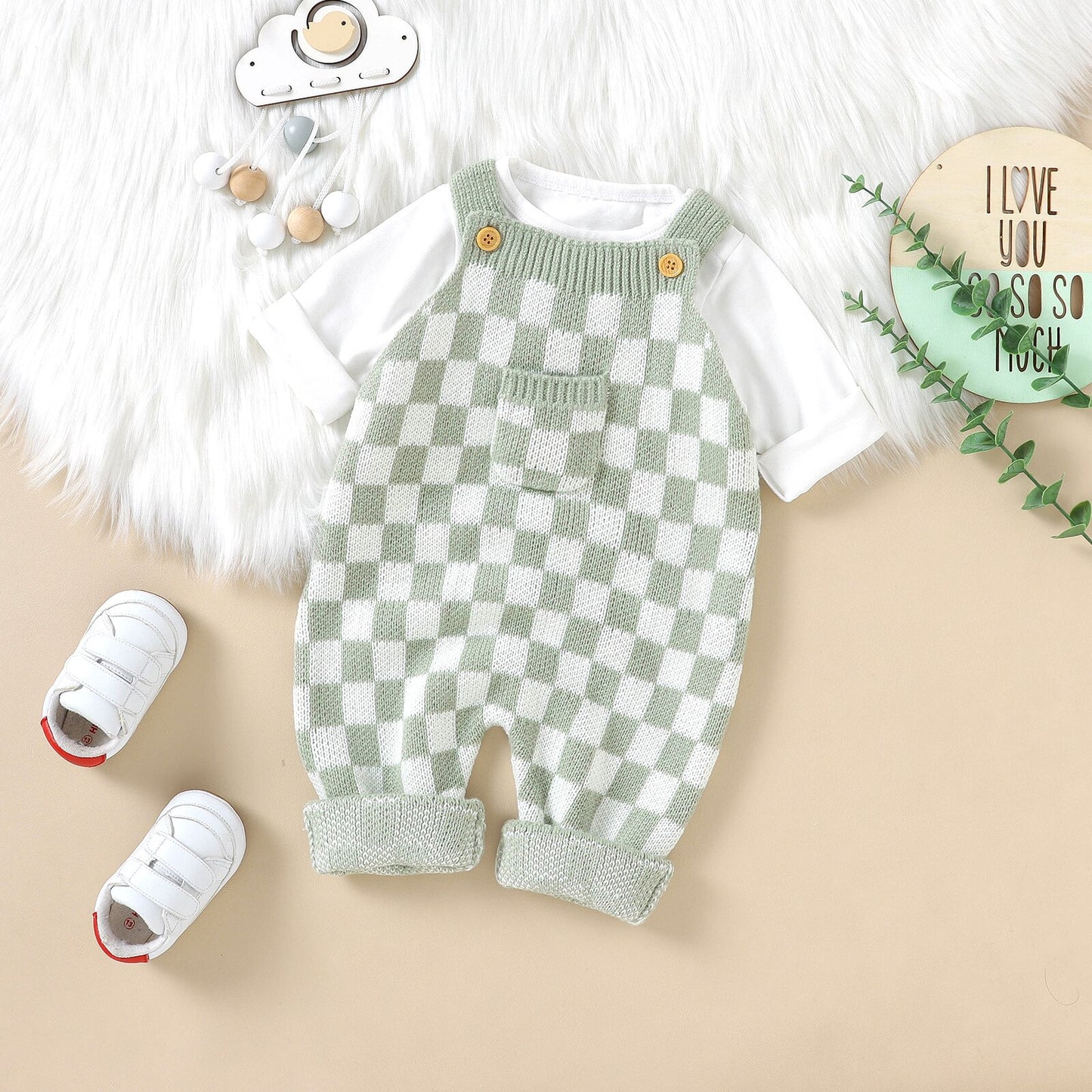 Check Jumpsuit Sleeveless