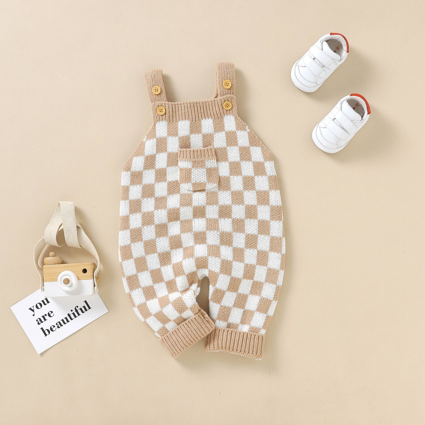 Check Jumpsuit Sleeveless