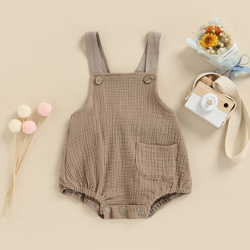 Linen Suspender Jumpsuit | Rompers For Women | Jump suit