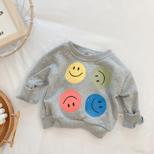 Smiley Face Sweatshirt | Sweatshirt For Women | Baby Girl Clothes