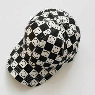 Checker Baseball Hat | Newborn Sun Hat | Newborn Cap | Toddler Hat