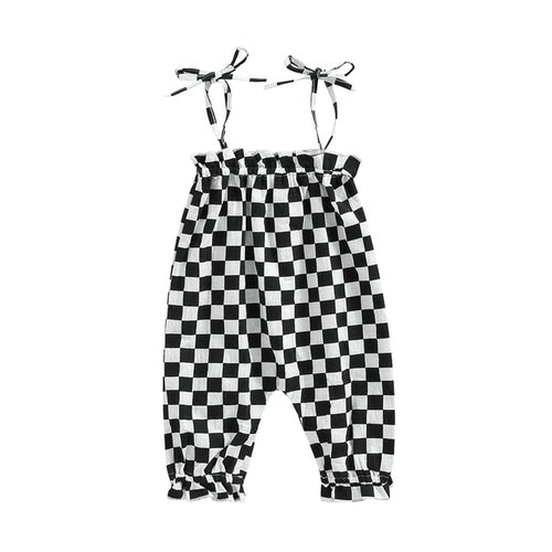 Casual Checker Baby Romper