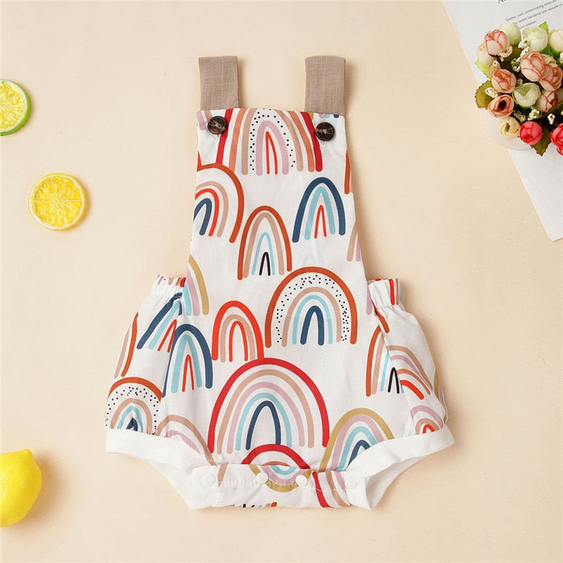 Rainbow Print Romper | Cheetah Print Romper | Print Romper